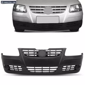 Parachoque Dianteiro Gol Parati Saveiro G4 2005 a 2012 Preto Liso Parcial
