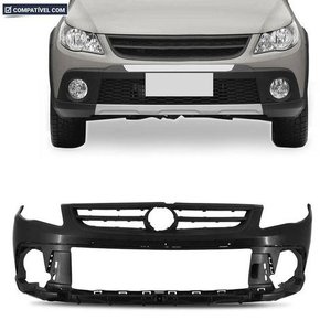 Parachoque Dianteiro Gol Rallye Saveiro Cross G5 2009 a 2013 Preto Liso