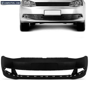 Parachoque Dianteiro Gol Voyage G6 2013 a 2016 Preto Liso