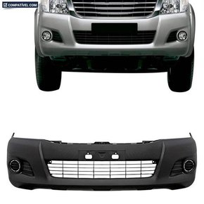 Parachoque Dianteiro Hilux 2012 a 2015 Preto Liso