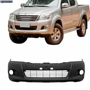 Parachoque Dianteiro Hilux 2012 a 2015 Preto Liso