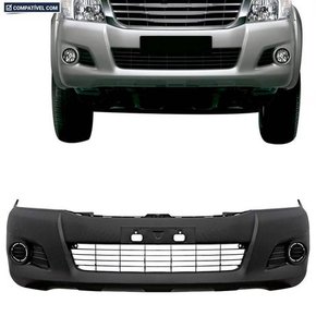 Parachoque Dianteiro Hilux 2012 a 2015 Preto Texturizado