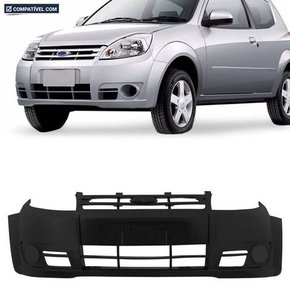 Parachoque Dianteiro Ka 2008 a 2011 Preto Liso