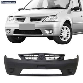 Parachoque Dianteiro Logan 2007 a 2010 Preto Liso