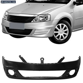 Parachoque Dianteiro Logan 2011 a 2014 Preto Liso