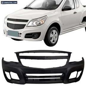 Parachoque Chevrolet Corsa Classic Traseiro 2011 a 2016 Preto Liso Sem  Furos R2a - 682380 - Autoglass