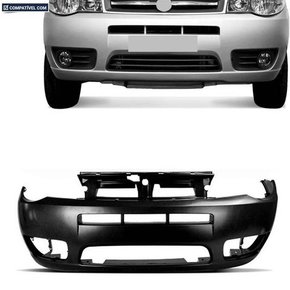 Parachoque Dianteiro Palio Siena Weekend 2004 a 2013 Preto Liso