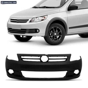 Parachoque Dianteiro Saveiro G5 2008 a 2013 Preto Liso
