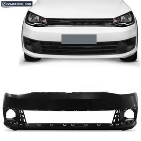 Parachoque Dianteiro Saveiro G6 Liso 2013 a 2016 Preto Liso