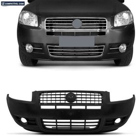 Parachoque Dianteiro Siena Palio Restyling III 2007 a 2009 Preto Liso