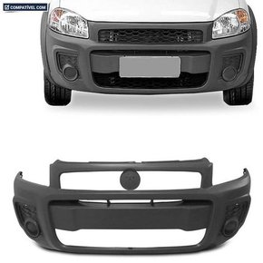 Parachoque Dianteiro Strada Working 2014 a 2020 Cinza Texturizado