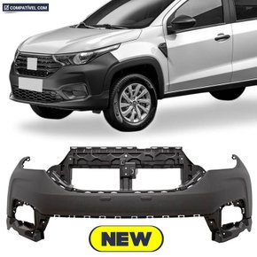 Parachoque Dianteiro Superior Strada Endurence Freedon 2020 a 2023 Preto Texturizado 