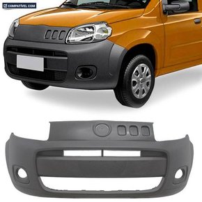Parachoque Dianteiro Uno 2010 a 2014 Fiorino 2014 a 2020 Cinza Texturizado