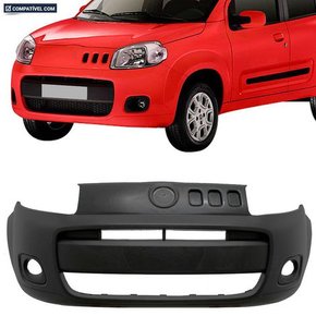 Parachoque Dianteiro Uno 2010 a 2014 Fiorino 2014 a 2020 Preto Liso