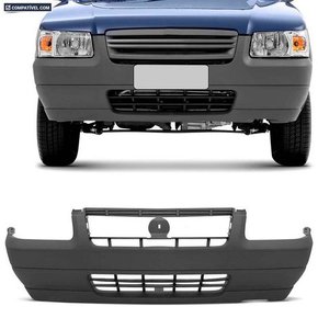 Parachoque Dianteiro Uno Economy 2008 a 2011 Cinza Texturizado