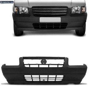 Parachoque Dianteiro Uno Fiorino Fire 2004 a 2005 Preto Texturizado