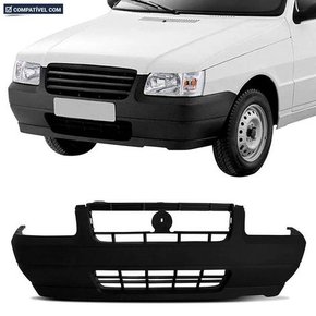 Parachoque Dianteiro Uno Fire 2006 a 2008 Fiorino Fire 2009 a 2013 Preto Texturizado