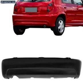 Parachoque Traseiro Celta 2007 a 2016 Preto Liso