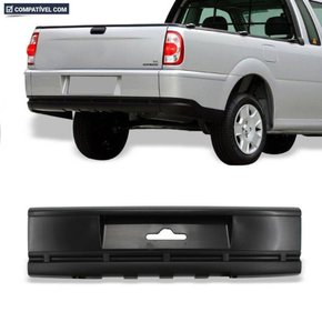 Parachoque Traseiro Central Saveiro G3 G4 2002 a 2012 Preto Liso