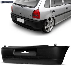 Parachoque Traseiro Gol G3 Fase 2 2003 a 2005 Preto Liso