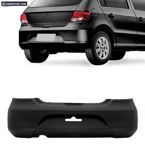 Parachoque Traseiro Gol G5 2008 a 2013 Preto Liso