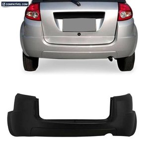 Parachoque Traseiro Ka 2008 a 2011 Preto Liso