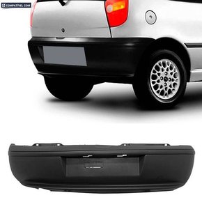 Parachoque Traseiro Palio 1996 a 2002 Preto Texturizado