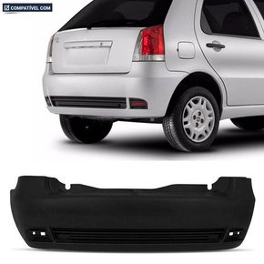 Parachoque Traseiro Palio Celebration 2004 a 2013 Preto Liso