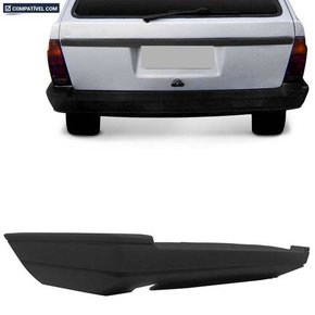 Parachoque Traseiro Parati G1 Quadrada 1987 a 1995 Preto Texturizado