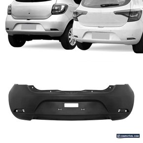 Parachoque Traseiro Sandero 2014 a 2019 Preto Liso