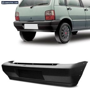 Parachoque Traseiro Uno Fire Restilyng 2004 a 2008 Preto Texturizado