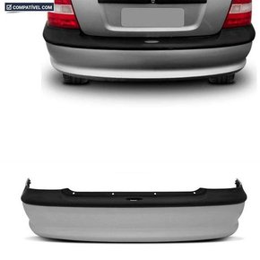 Parachoque Traseiro Vectra 1996 a 1999 Preto Parcial Liso