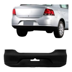 Parachoque Traseiro Voyage G5 2009 a 2012 Preto Liso