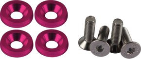 Kit Parafuso De Placa Aluminio Rosa (m6)
