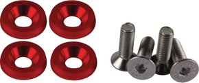Kit Parafuso De Placa Aluminio Vermelho (m6) P2