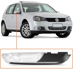 Pisca Retrovisor Externo Golf Polo Hatch Sedan 2008 a 2012 Lado Esquerdo Motorista METAGAL