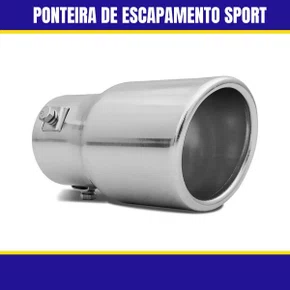 Ponteira De Escapamento Sport Lux/Prata SW