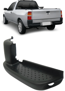 Ponteira Parachoque Traseiro Courier Preto Esquerdo