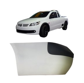 Ponteira Parachoque Traseiro Saveiro G5 G6 2008 a 2016 Primer Pintura Esquerdo Motorista Exceto Linha Cross