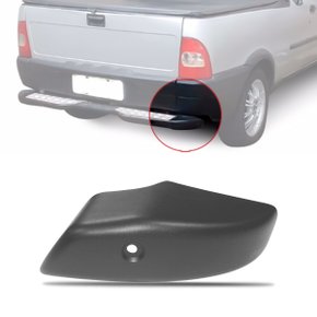 Ponteira Parachoque Traseiro Strada 1999 a 2006 Preto Direito