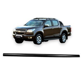 Protetor Borda Tampa Traseira S10 CD 2012 a 2022 Preto