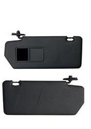 Quebra Sol Palio Siena Strada  Preto Com Espelho Lado Direito Passageiro