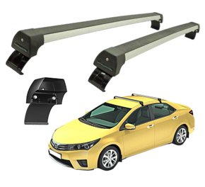 Rack de Teto Corolla 2015 a 2019 Sports Prata LONG LIFE