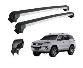 Rack De Teto da Hilux Sw4 2016 Ate 2021 Com Longarina Sports Prata LONG LIFE 