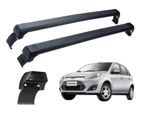 Rack de Teto Fiesta Hatch e Sedan 2003 a 2013 Sports Preto  LONG LIFE 