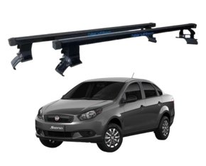 Rack de Teto Grand Siena 2013 Até 2021 4 Portas Preto em Aço - NEW LIFE 
