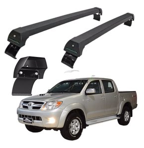 Rack de Teto Hilux 2005 a 2015 Preto Sports LONG LIFE
