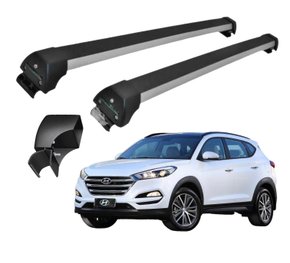 Rack de Teto Travessa New Tucson 2017 Até 2019 Preto Sports Long Life