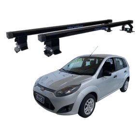 Rack de Teto Fiesta Hatch e Sedan 2003 a 2014 4 Portas - Preto em Aço NEW LIFE 