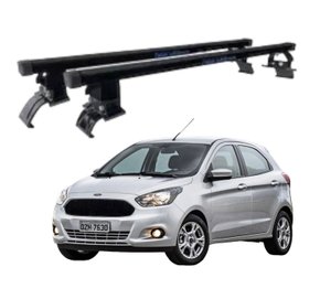 Rack de Teto Ka Hatch e Sedan Após 2015 4 Portas - Preto em Aço - NEW LIFE 